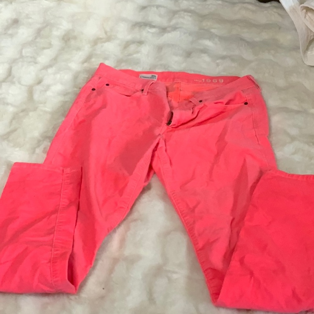 Bright Neon Pink Women's Jeans